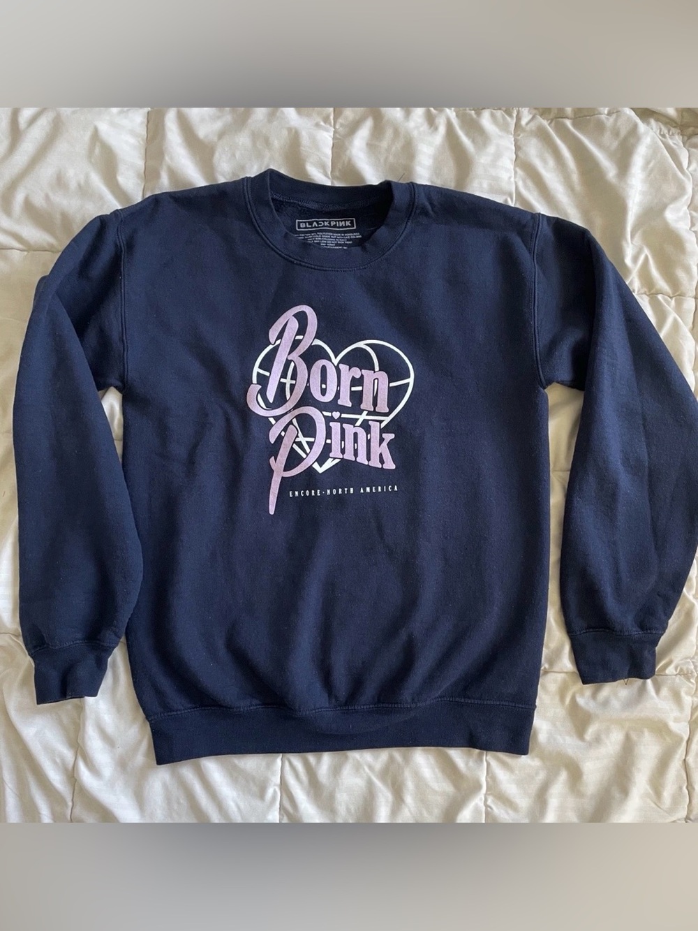 Blackpink Born Pink Sweatshirt Women Unisex Size S K-Pop Blue